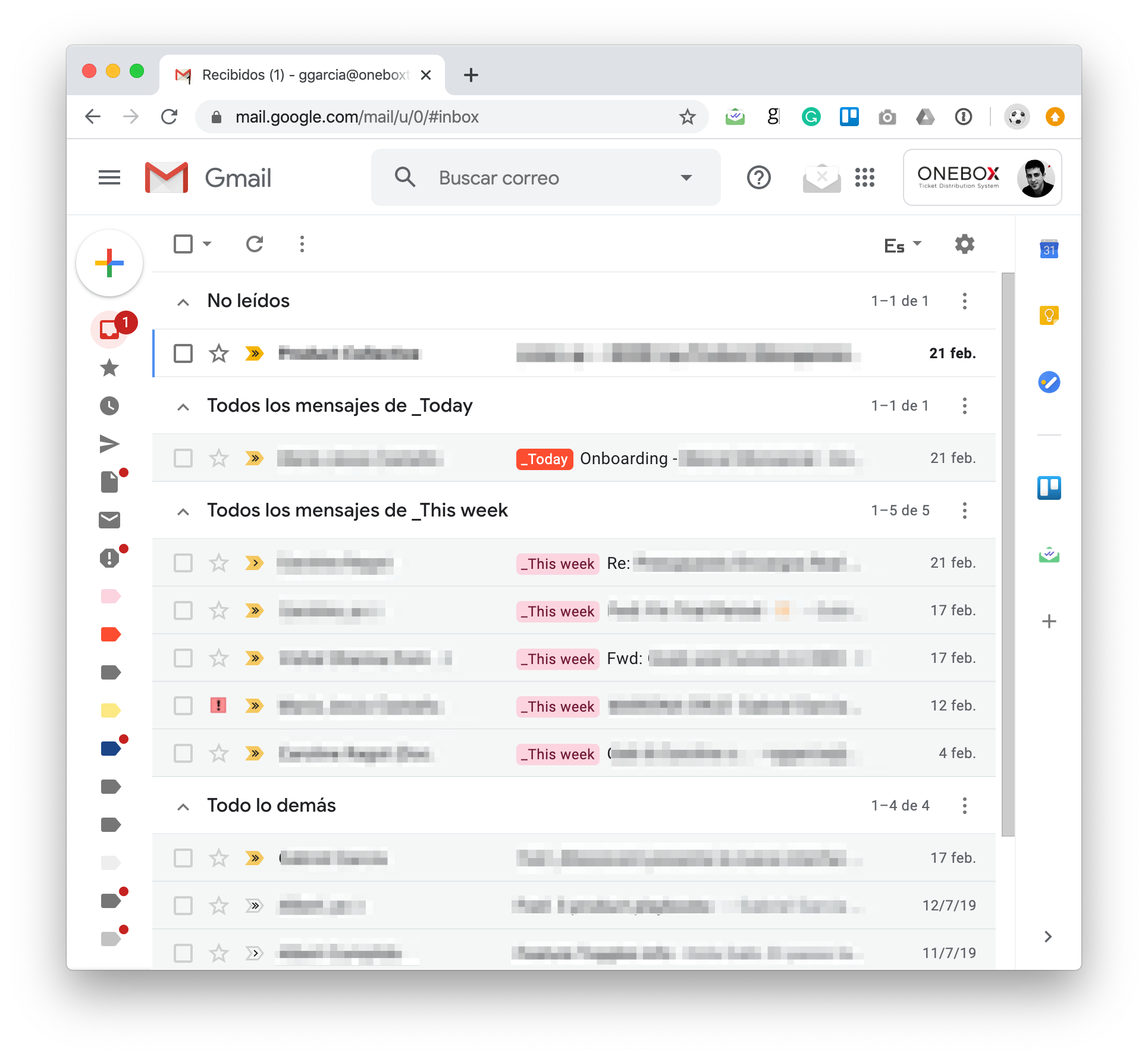 gmail updates are the same as mail in my inbox