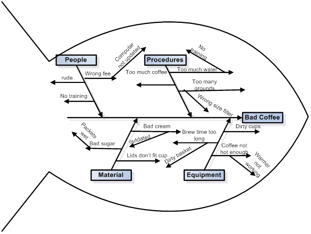 Fishbone Diagram example from Wikipedia